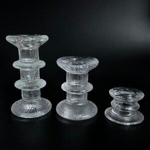 Vintage 3 Iiittala Festivo Candle Holders MCM Mid Century Modern Replacements